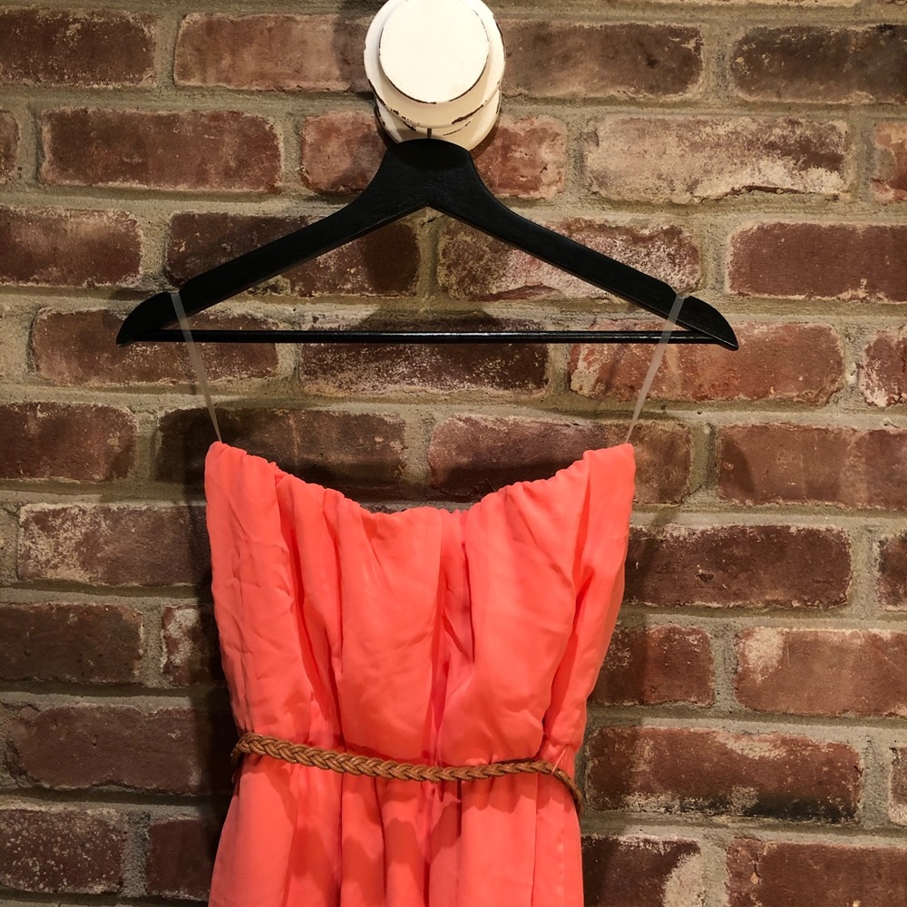 NWT Strapless Maxi Dress w Belt - Picture 4 of 5